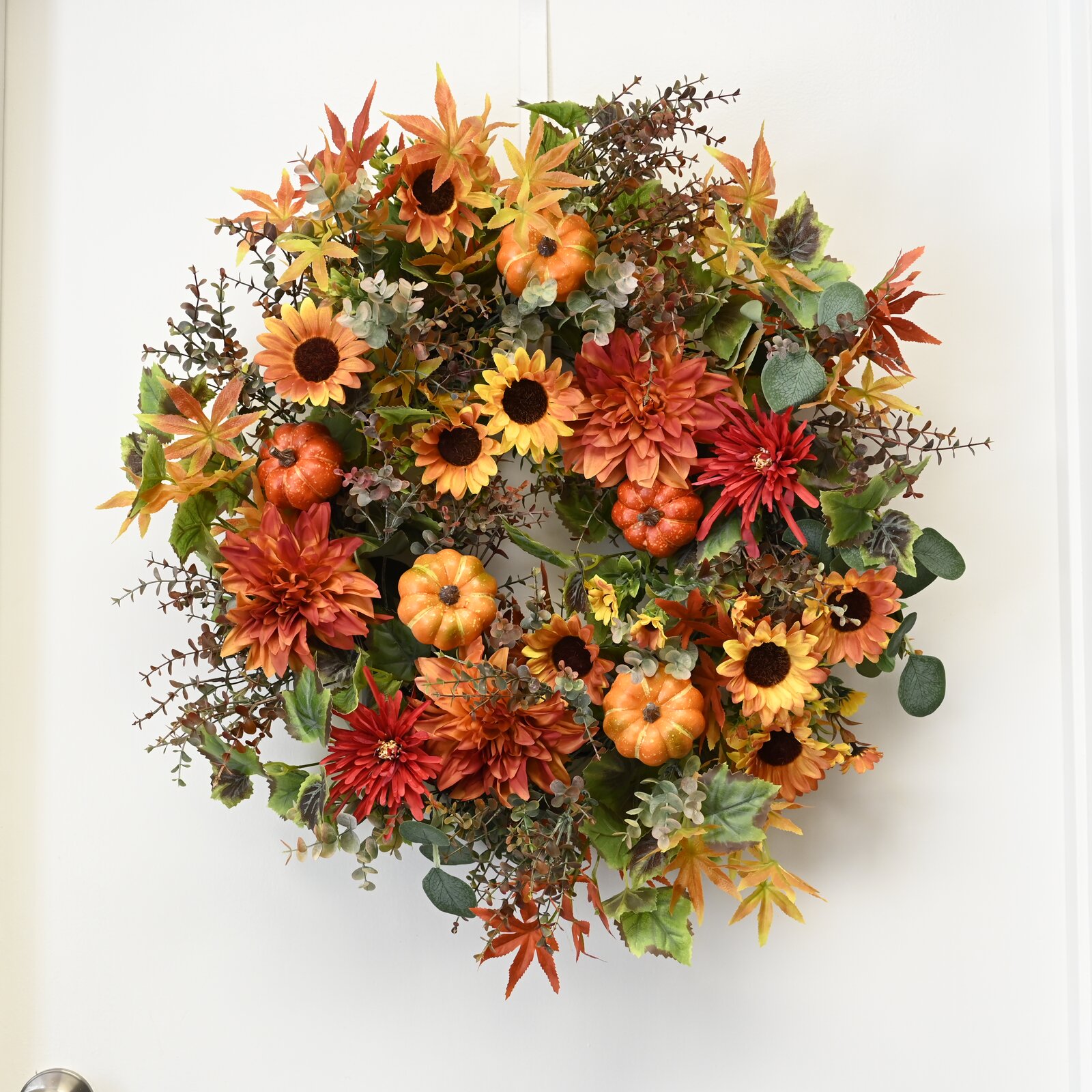The Holiday Aisle? Handcrafted Faux Silk 26'' Wreath